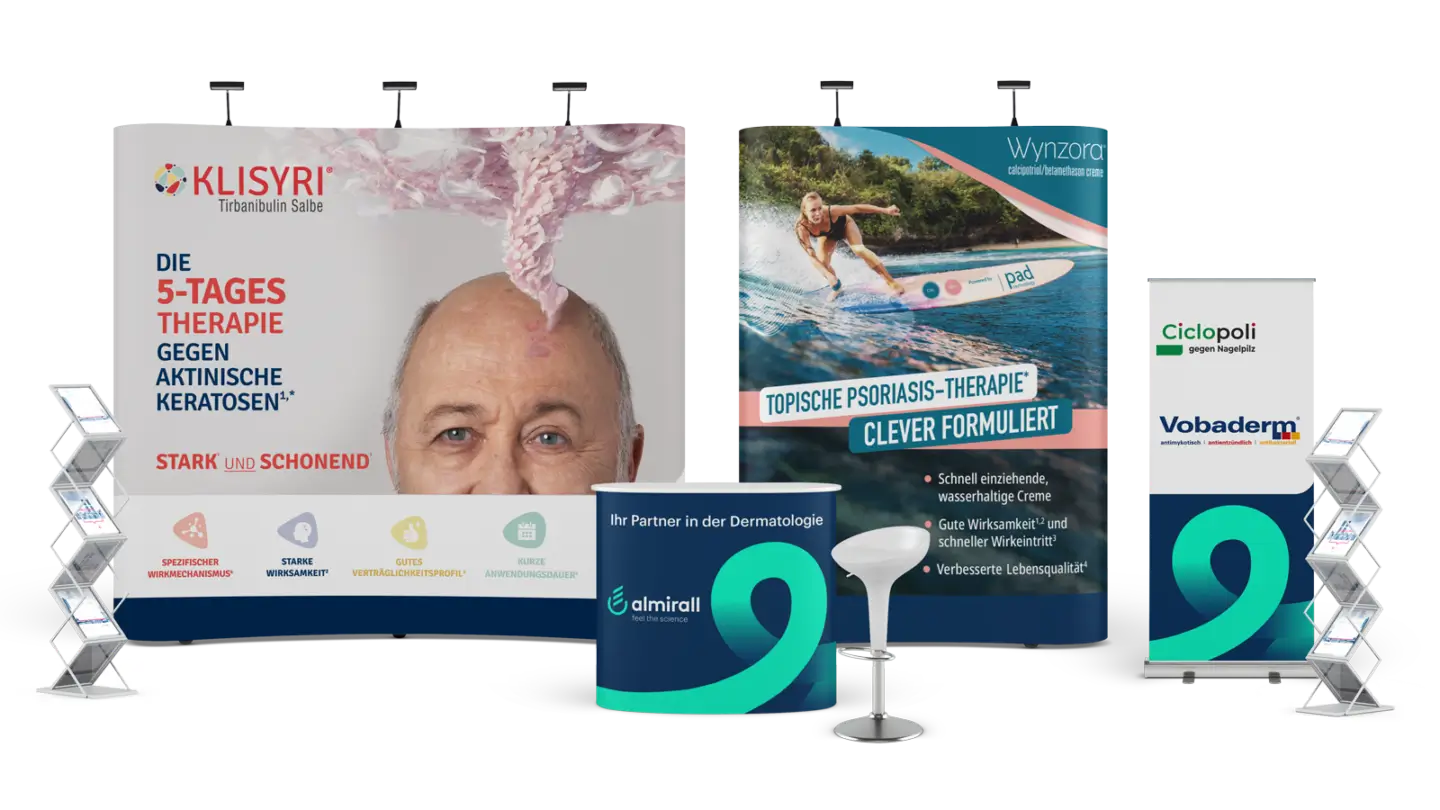 messestand almirall dermatologie