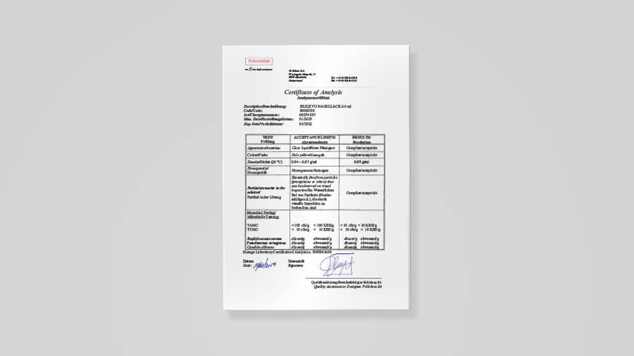 Sililevo Nagellack 66ml Analysenzertifikat 60005317 002p4 037