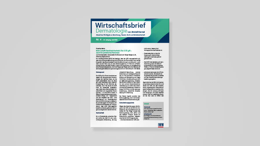 Wirtschaftsbrief Dermatologie 04 2024