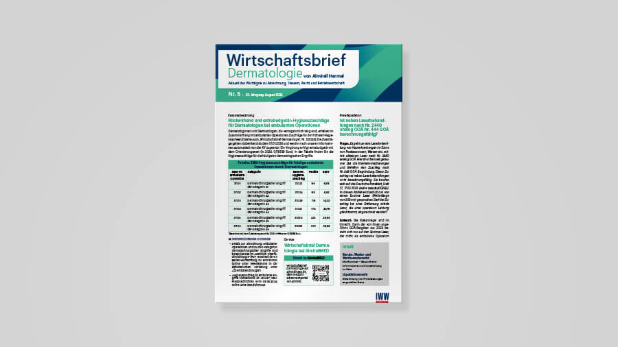 Wirtschaftsbrief Dermatologie 05 2024