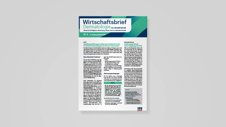 Wirtschaftsbrief Dermatologie 06 2024