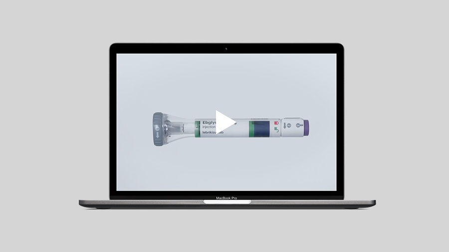 Video zur Selbstanwendung des EBGLYSS Fertigpens