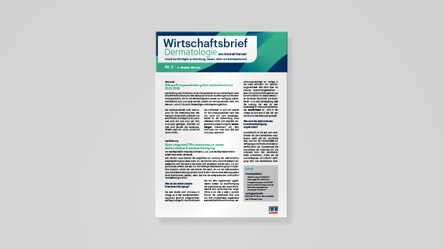 Wirtschaftsbrief Dermatologie Ausgabe 02 2025