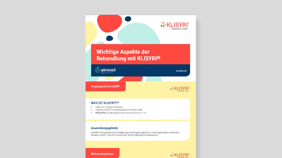 klisyri pocketfolder mit wichtigen aspekten der behandlung