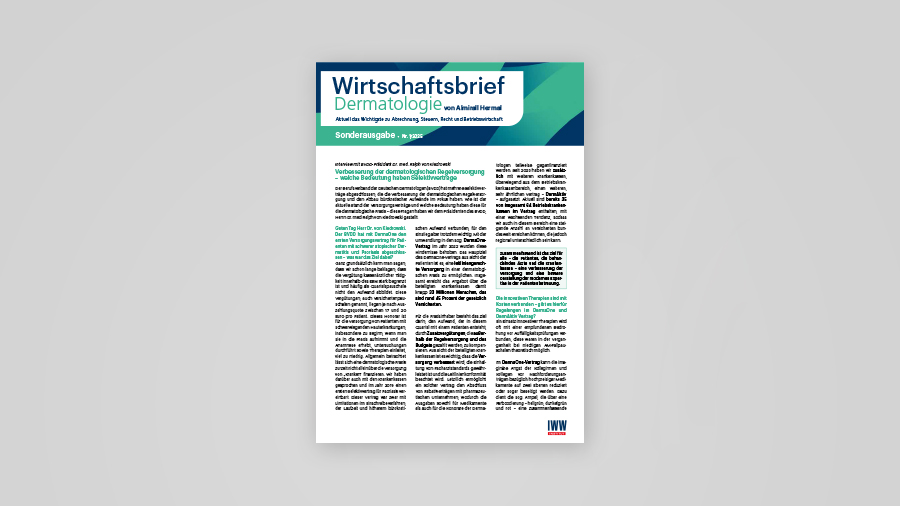 Wirtschaftsbrief Dermatologie Sonderausgabe 01 2025