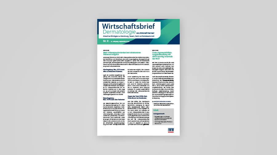 Wirtschaftsbrief Dermatologie Ausgabe 06 2025 1
